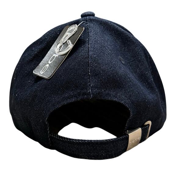 NWT Bebe Embellished Denim 100% Cotton Baseball Cap - Picture 3 of 9